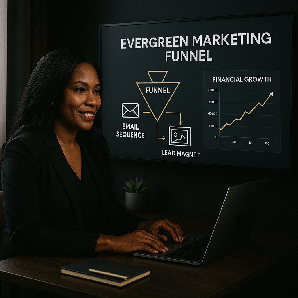 Motivational speaker building an evergreen funnel to automate sales using Facebook and YouTube ads